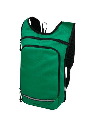 Trails plecak outdorowy, certyfikat GRS, tworzywo RPET, 6,5 l, zielony