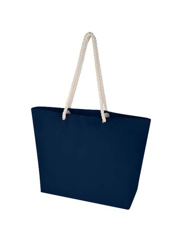 Florida torba plażowa o gramaturze 270 g/m² wykonana z materiałów z recyklingu z certyfikatem GRS 18L, granatowy