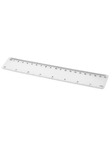 Linijka Rothko PP o długości 20 cm, przezroczysty