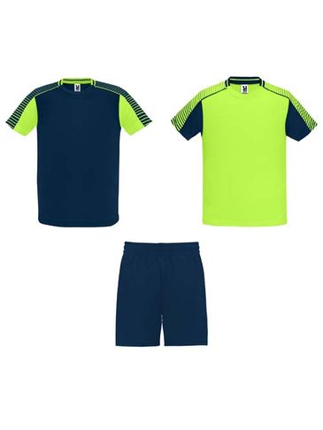 Juve zestaw sportowy unisex, fluor green / navy blue