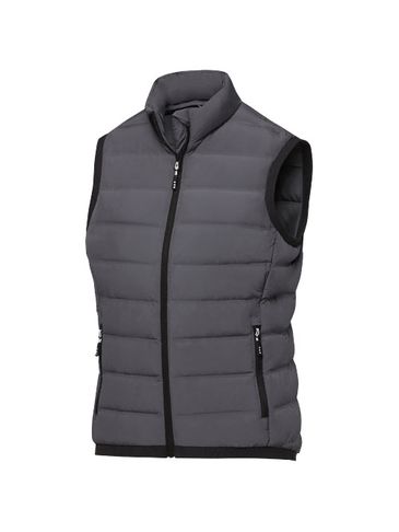 Caltha women's insulated down bodywarmer, szary sztormowy