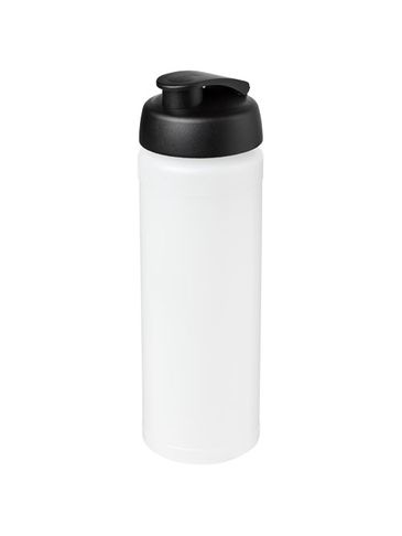 Bidon Baseline® Plus o pojemności 750 ml z wieczkiem zaciskowym i uchwytem, przezroczysty / czarny