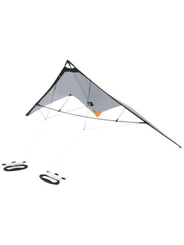 Latawiec delta Nile, srebrny / czarny