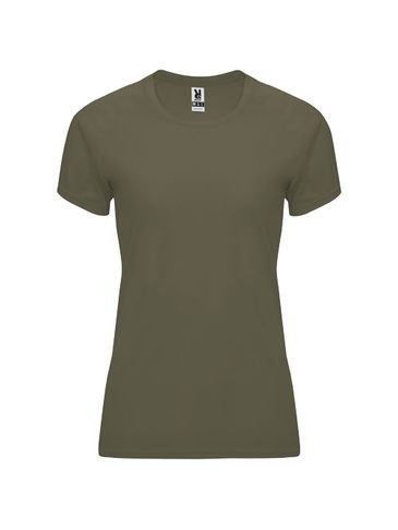 Bahrain sportowa koszulka damska z krótkim rękawem, militar green