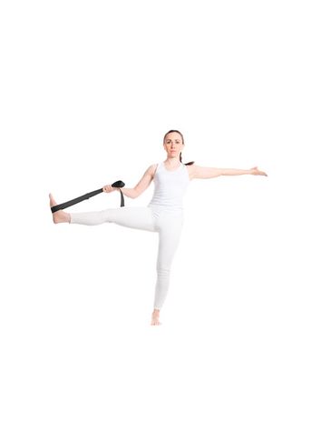 Virabha pasek do jogi RPET, czarny