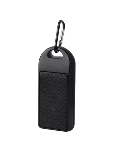 Omni głośnik Bluetooth® IPX4 o mocy 3 W z tworzyw sztucznych pochodzących z recyklingu z certyfikatem RCS, czarny
