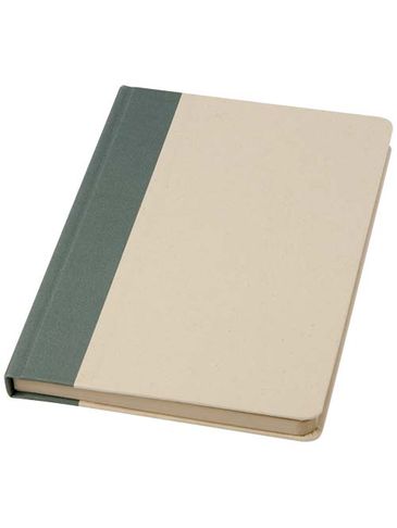Liliana notatnik A5 w twardej okładce z tworzywa sztucznego pochodzącego z trzciny cukrowej, zielony melanż
