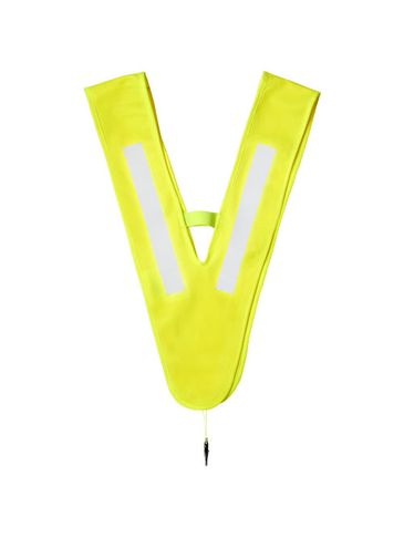Kamizelka bezpieczeństwa Nikolai w kształcie litery V dla dzieci, neonowy żółty