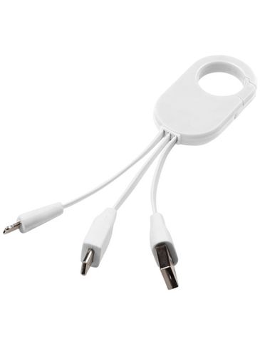 Kabel do ładowania 3w1 Troop, biały