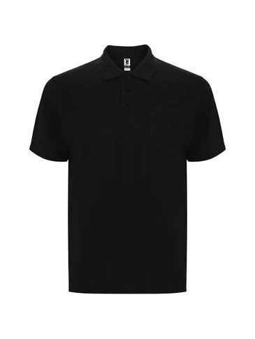 Centauro Premium koszulka polo unisex z krótkim rękawem, czarny