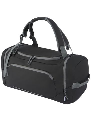 Aqua wodoodporny plecak podróżny o pojemności 35 l z recyklingu z certyfikatem GRS, czarny