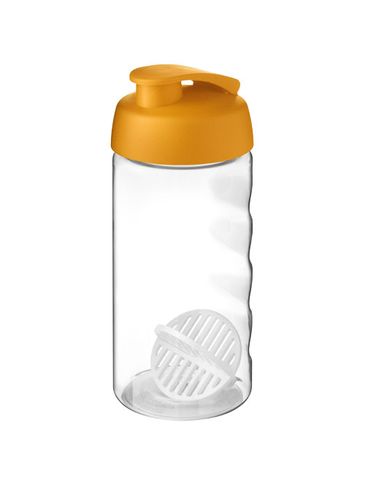 Shaker H2O Active Bop o pojemności 500ml, pomarańczowy / przezroczysty