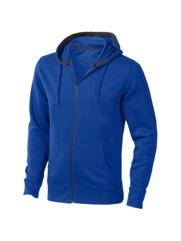 Męska rozpinana bluza z kapturem Arora, niebieski