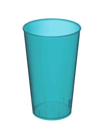 Kubek Arena o pojemności 375 ml wykonany z tworzywa sztucznego, przezroczysty morski