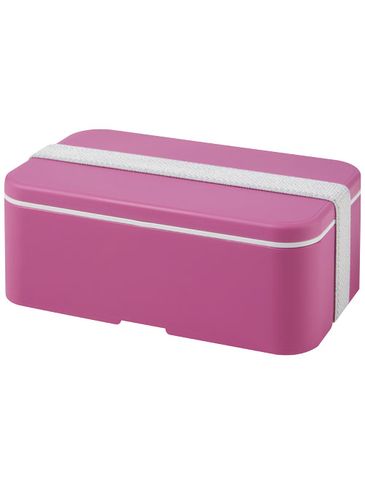 MIYO jednopoziomowe pudełko na lunch , magenta / biały