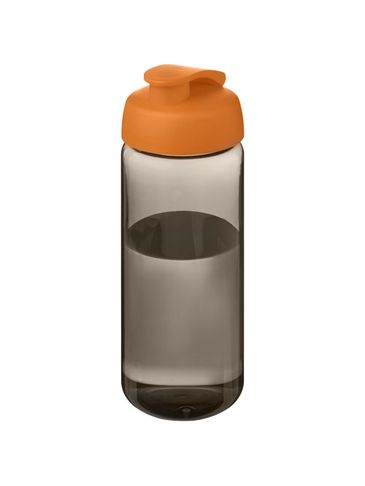 Bidon H2O Active® Octave Tritan™ o pojemności 600 ml, ciemnografitowy / pomarańczowy