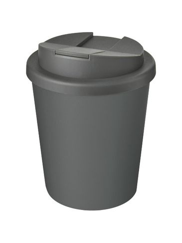Kubek Americano® Espresso Eco z recyklingu o pojemności 250 ml z pokrywą odporną na zalanie , szary