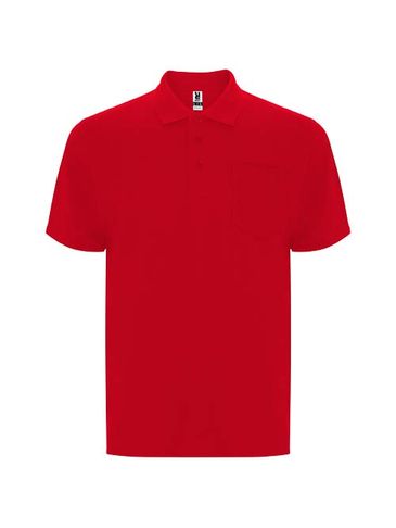 Centauro Premium koszulka polo unisex z krótkim rękawem, czerwony