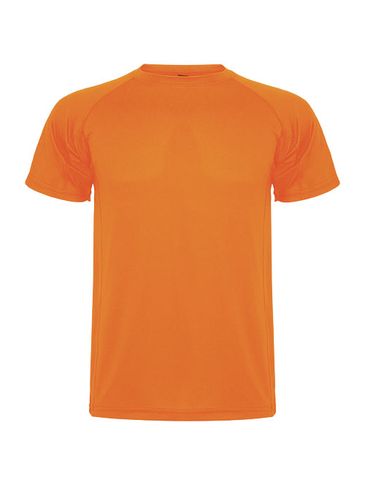 Montecarlo sportowa koszulka dziecięca z krótkim rękawem, fluor orange