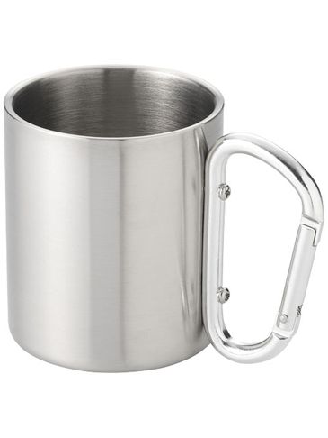 Kubek termiczny z karabińczykiem Alps, srebrny