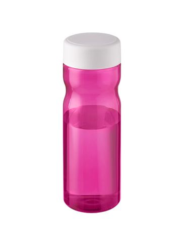 H2O Active® Base 650 ml screw cap water bottle, magenta / biały