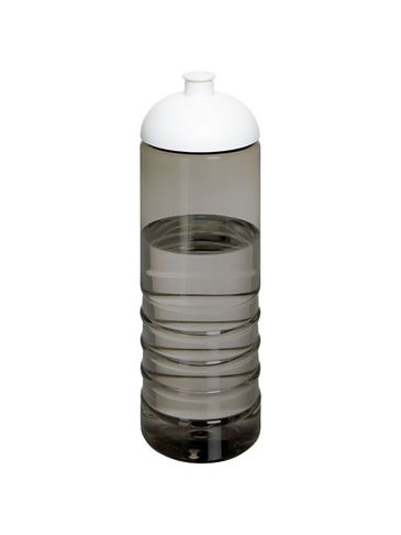 H2O Active® Eco Treble bidon z kopułową pokrywką o pojemności 750 ml , ciemnografitowy / biały