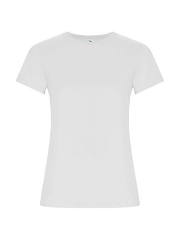 Golden koszulka damska z krótkim rękawem, biały