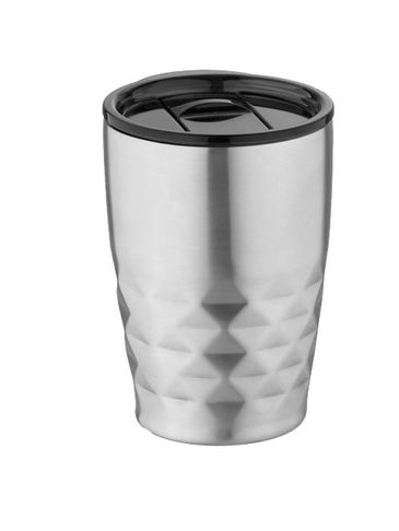 Kubek termiczny Geo 350 ml z izolacją próżniowo miedzianą, srebrny