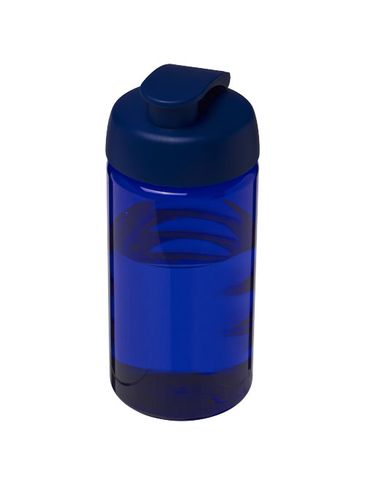 Bidon H2O Bop® o pojemności 500 ml z wieczkiem zaciskowym, niebieski