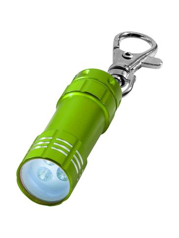 Brelok z latarką Astro, zielony limonkowowy