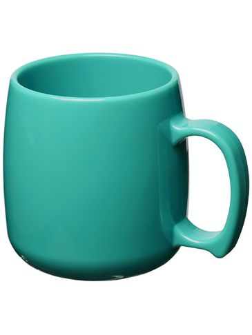 Kubek Classic wykonany z tworzywa sztucznego o pojemności 300 ml, morski