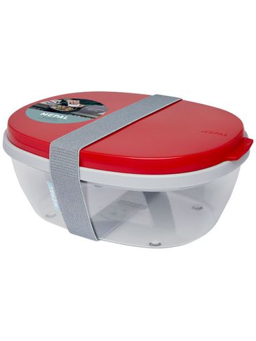 Pudełko na sałatkę Ellipse, czerwony