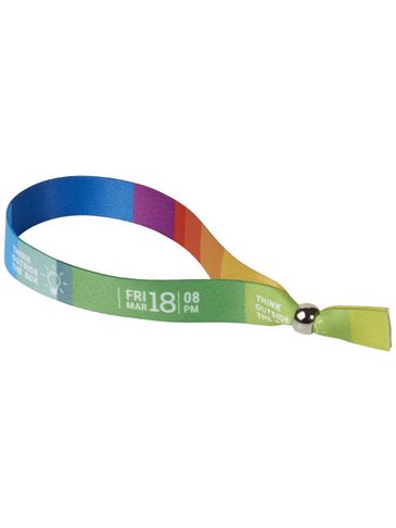 Evi - kolorowa bransoletka festiwalowa z metalu, biały