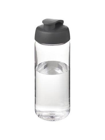 Bidon H2O Active® Octave Tritan™ o pojemności 600 ml, przezroczysty bezbarwny / szary