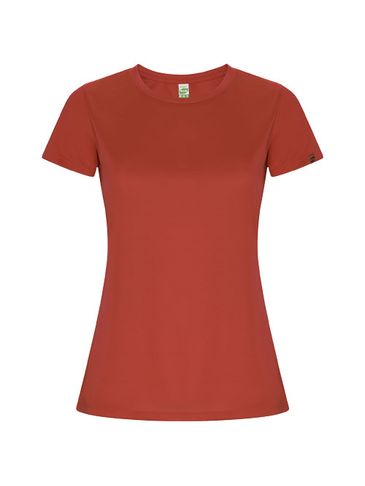 Imola sportowa koszulka damska z krótkim rękawem, czerwony