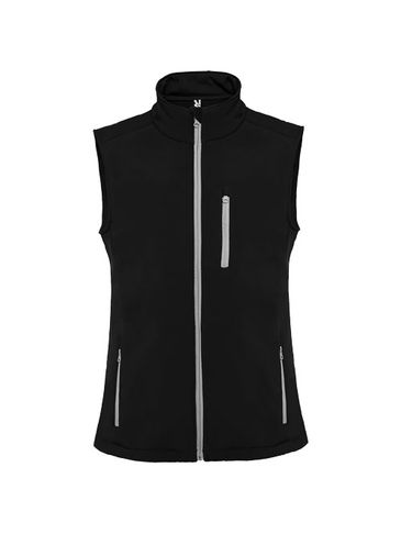 Nevada kamizelka unisex typu softshell, czarny