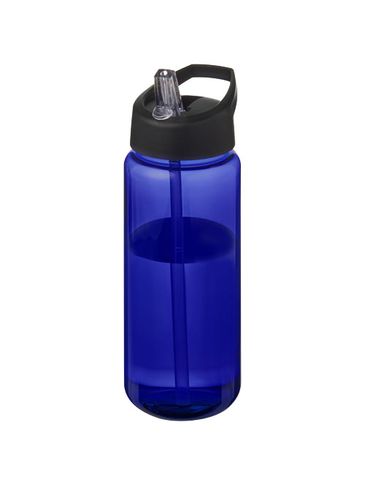 Bidon H2O Active® Octave Tritan™ o pojemności 600 ml z dzióbkiem, niebieski / czarny