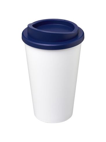 Kubek termiczny z serii Americano® o pojemności 350 ml, biały / niebieski