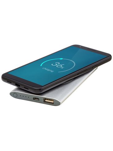 Juice bezprzewodowy powerbank 4000 mAh , srebrny