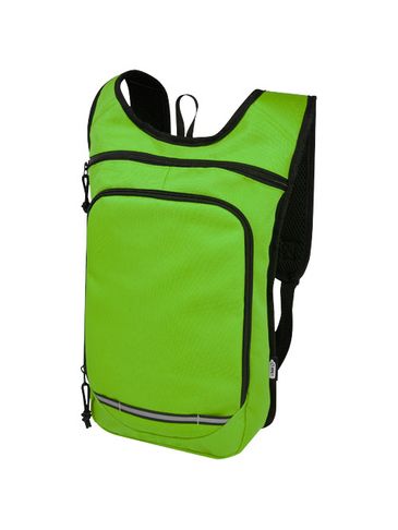 Trails plecak outdorowy, certyfikat GRS, tworzywo RPET, 6,5 l, limonka