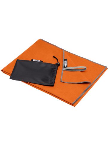 Pieter niezwykle lekki i szybko schnący ręcznik o wymiarach 50x100 cm z certyfikatem GRS, pomarańczowy