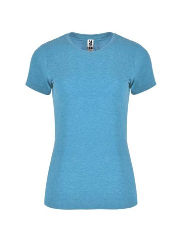 Fox koszulka damska z krótkim rękawem, heather turquoise