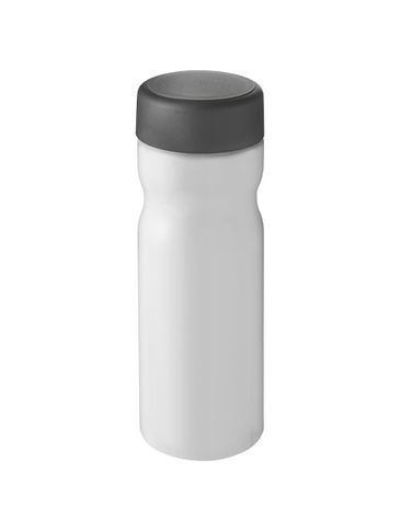 H2O Active® Base 650 ml screw cap water bottle, biały / szary