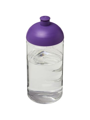 Bidon H2O Bop® o pojemności 500 ml z wypukłym wieczkiem, przezroczysty / fioletowy