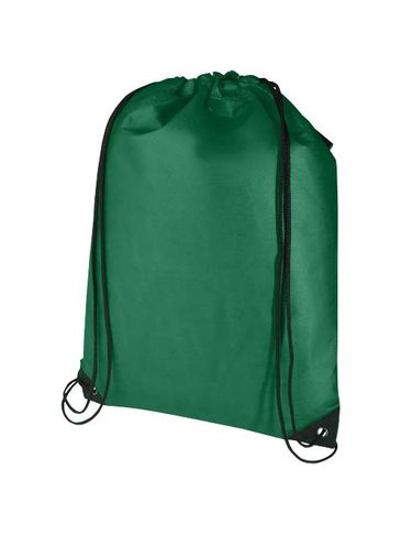 Evergreen torba ściągana sznurkiem o pojemności 5 l z włókiny z recyklingu z certyfikatem GRS, zielony