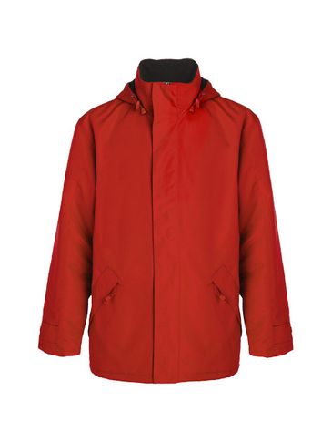 Europa ocieplana kurtka unisex, czerwony