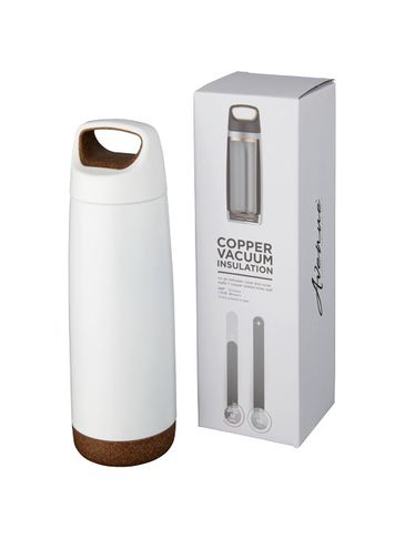 Próżniowo izolowany miedziany bidon Valhalla o pojemności 600ml, biały