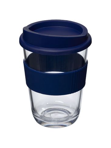 Kubek Americano® Cortado o pojemności 300 ml z uchwytem, niebieski