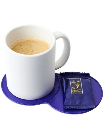 Podkładka podwójna wykonana z tworzywa sztucznego Sidekick, fioletowy