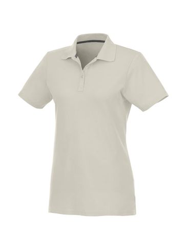 Helios - koszulka damska polo z krótkim rękawem, jasnoszary